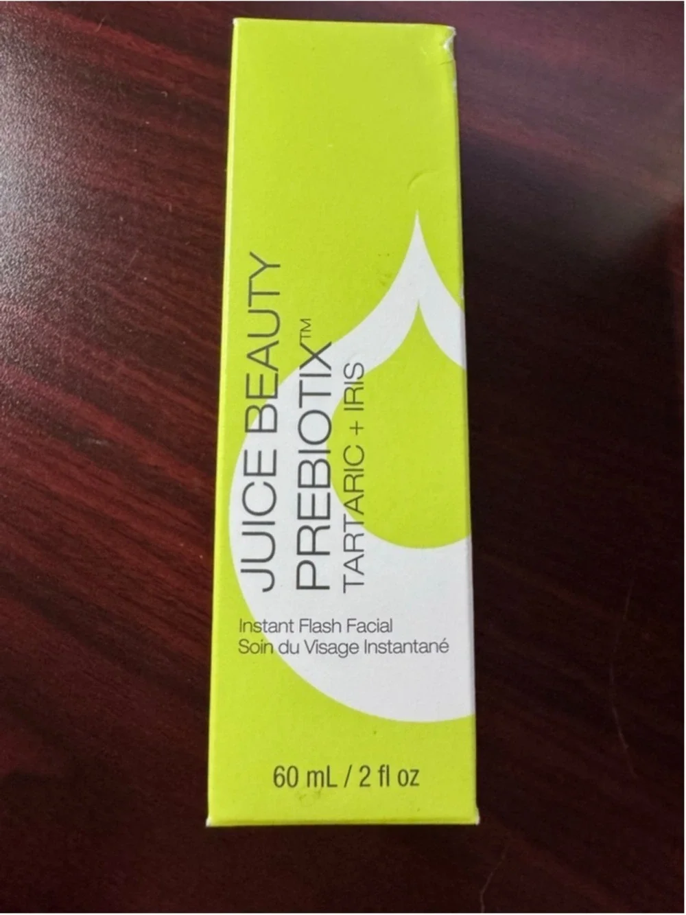Juice Beauty Prebiotix Instant Flash Facial Tartaric + Iris 2 oz NIB